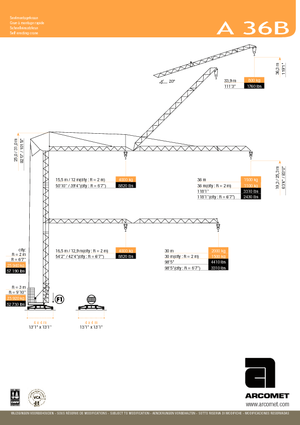 Turmkrane-LK-ud Arcomet A 36 B