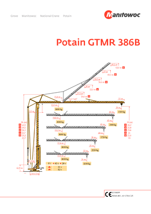 Turmkrane-LK-ud Potain GTMR 386 B