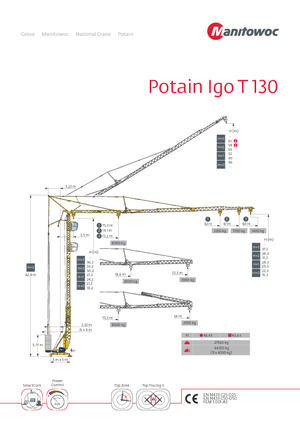 Turmkrane-LK-ud Potain IGO T 130