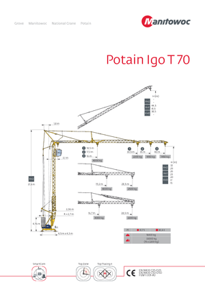 Turmkrane-LK-ud Potain IGO T 70