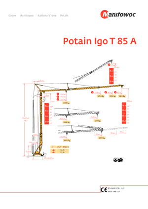 Turmkrane-LK-ud Potain IGO T 85