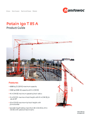 Turmkrane-LK-ud Potain IGO T 85