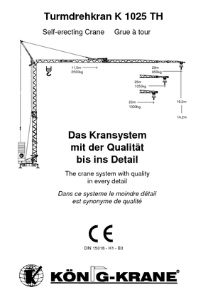 Turmkrane-LK-ud König K 1025 TH