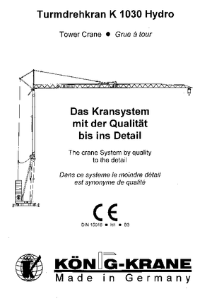 Turmkrane-LK-ud König K 1030 H (R2,5m)