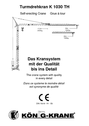 Turmkrane-LK-ud König K 1030 TH