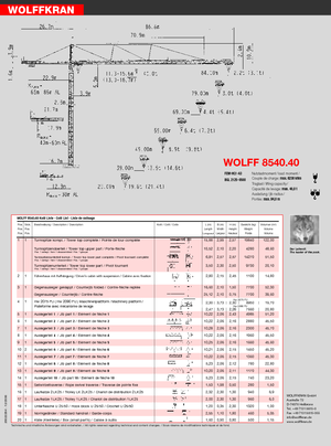 Turmkrane-LK-od Wolffkran 8540.40 cross