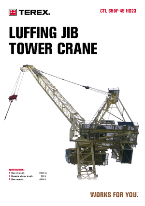 Turmkrane-LK-od Terex Comedil (Zeppelin) CTL 650 F 45