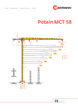 Turmkrane-LK-od Potain MCT 58-3 t