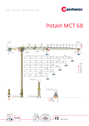 Turmkrane-LK-od Potain MCT 68-2,5 t