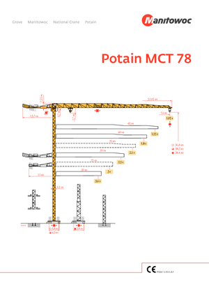 Turmkrane-LK-od Potain MCT 78-3 t
