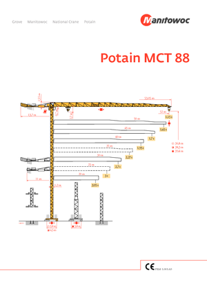 Turmkrane-LK-od Potain MCT 88-5 t
