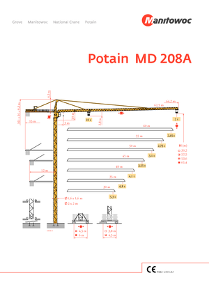 Turmkrane-LK-od Potain MD 208 A