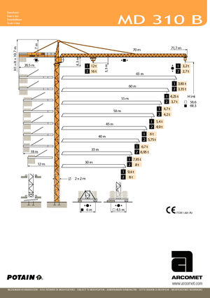 Turmkrane-LK-od Potain MD 310 B