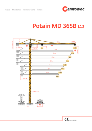 Turmkrane-LK-od Potain MD 365 B L12