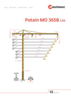 Turmkrane-LK-od Potain MD 365 B L16