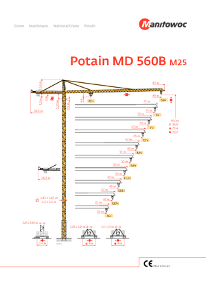 Turmkrane-LK-od Potain MD 560 B 25 T
