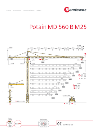 Turmkrane-LK-od Potain MD 560 B 25t