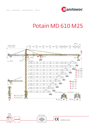 Turmkrane-LK-od Potain MD 610 M 25