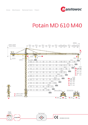 Turmkrane-LK-od Potain MD 610 M 40