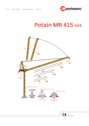 Turmkrane-LK-od Potain MR 415 H 24