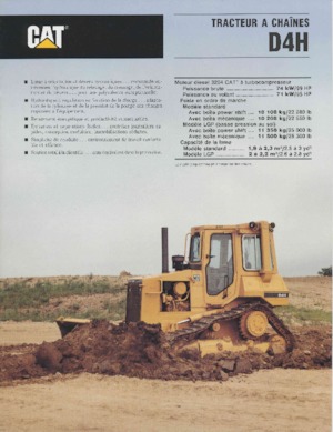 Kettendozer Caterpillar D 4 H MPP