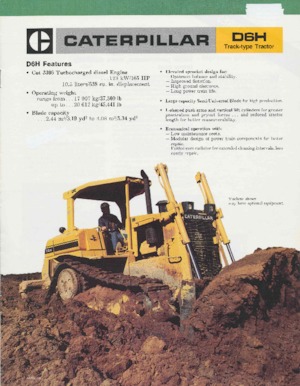 Kettendozer Caterpillar D 6 H DPL