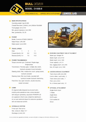 Kettendozer PowerPlus D155B-II