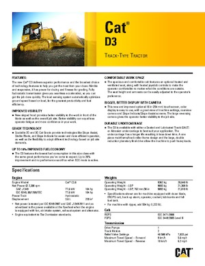 Kettendozer Caterpillar D3 XL