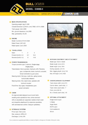 Kettendozer PowerPlus D368B-II