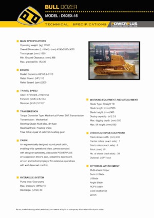 Kettendozer PowerPlus D60EX-15