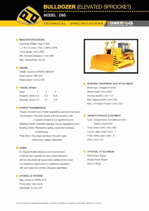 Kettendozer PowerPlus D8S