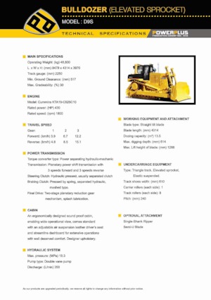 Kettendozer PowerPlus D9S