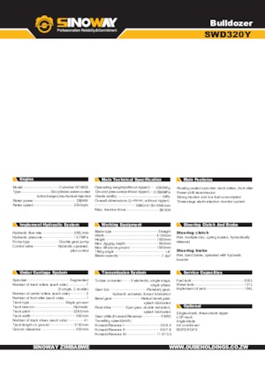Kettendozer Sinoway SWD320Y