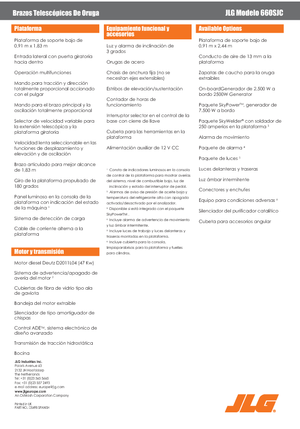 Teleskoparbeitsbühnen auf Raupen JLG 660SJC