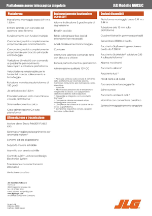 Teleskoparbeitsbühnen auf Raupen JLG 660SJC