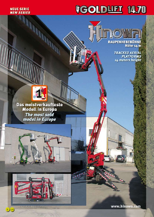 Gelenkarbeitsbühnen auf Raupen Hinowa GL 14.70