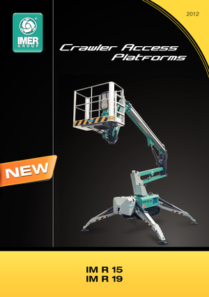 Gelenkarbeitsbühnen auf Raupen Imer IM R 15