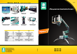 Gelenkarbeitsbühnen auf Raupen Imer IM R 15