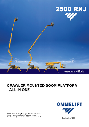 Gelenkarbeitsbühnen auf Raupen OMMELIFT 2500 RBDXJ