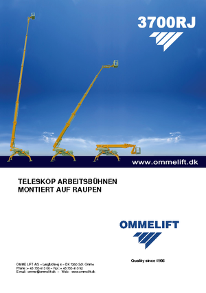 Teleskoparbeitsbühnen auf Raupen OMMELIFT Omme 3700RBDJ