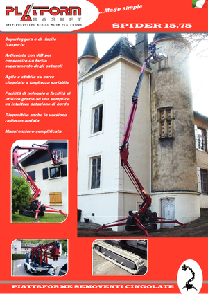 Gelenkarbeitsbühnen auf Raupen Basket Spider 15.75 E-Pro