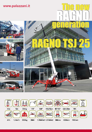 Teleskoparbeitsbühnen auf Raupen Palazzani TSJ 25 C