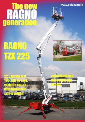 Gelenkarbeitsbühnen auf Raupen Palazzani TZX 225 C 