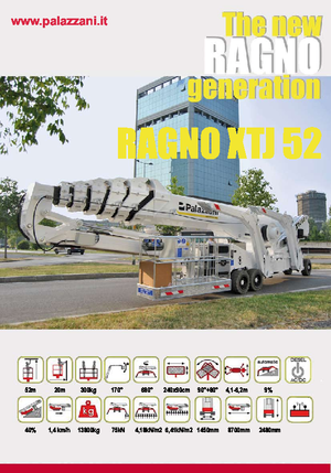 Teleskoparbeitsbühnen auf Raupen Palazzani XTJ 52+ C