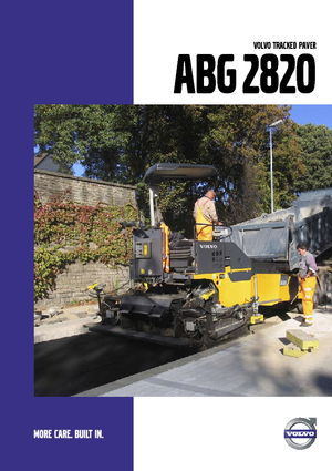 Straßenfertiger auf Ketten Volvo ABG2820