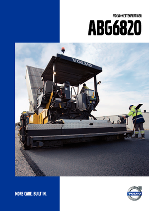 Straßenfertiger auf Ketten Volvo ABG6820