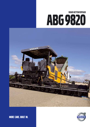 Straßenfertiger auf Ketten Volvo ABG9820