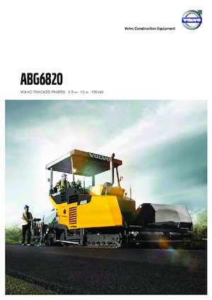 Straßenfertiger auf Ketten Volvo ABG6820