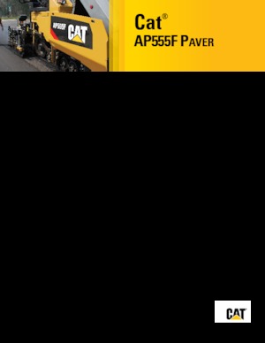 Straßenfertiger auf Ketten Caterpillar AP555F