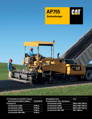 Straßenfertiger auf Ketten Caterpillar AP755